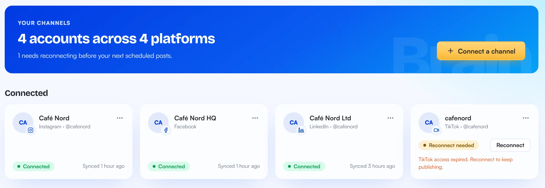 Publish screenshot